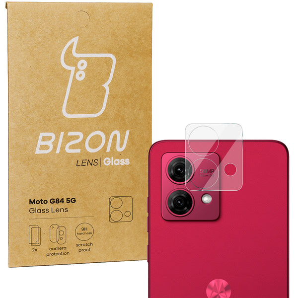 Glas für die Kamera Bizon Glass Lens für Motorola Moto G84 5G, 2 Stück