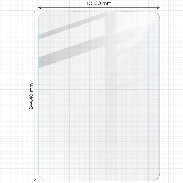 Gehärtetes Glas für iPad 10 10.9 2022, Bizon Glass Tab Clear, 2 Stück