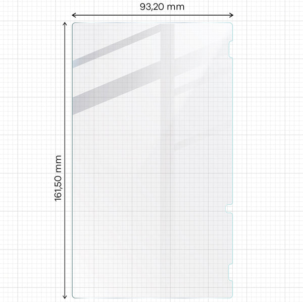 Gehärtetes Glas für Nintendo Switch, Bizon Glass Tab Clear, 2 Stück