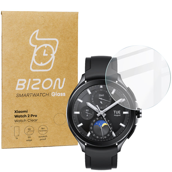 Gehärtetes Glas Bizon Glass Watch Clear, Xiaomi Watch 2 Pro