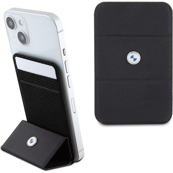 Kartenetui BMW Wallet Card Slot Stand MagSafe Signature Collection für iPhone, Schwarz