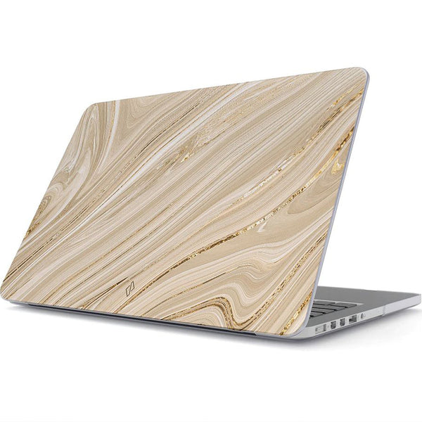 Schutzhülle Burga Full Glam Tough für MacBook Air 13.6" M3/M2, Beige gemustert