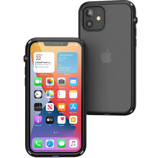 Schutzhülle Catalyst Influence Case für iPhone 12 / 12 Pro, Rauchfarben / Schwarz