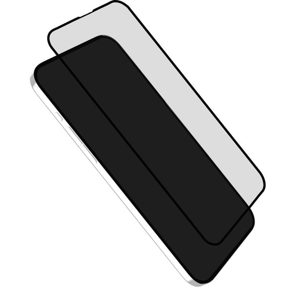 Gehärtetes ER GLASS FC für iPhone 15, mit Schwarzem Rahmen