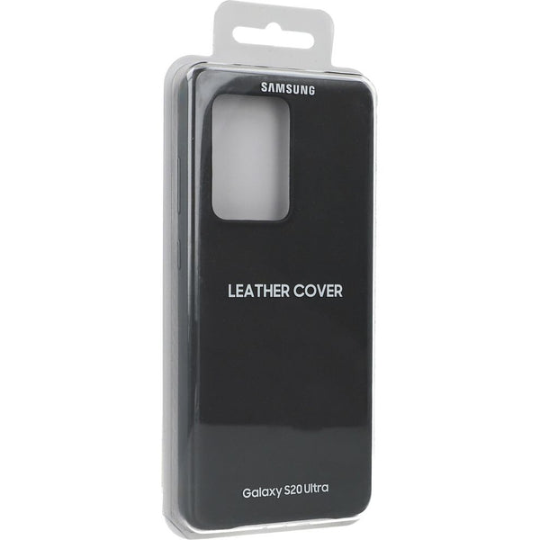 Schutzhülle Samsung Leather Cover für Galaxy S20 Ultra, Grau