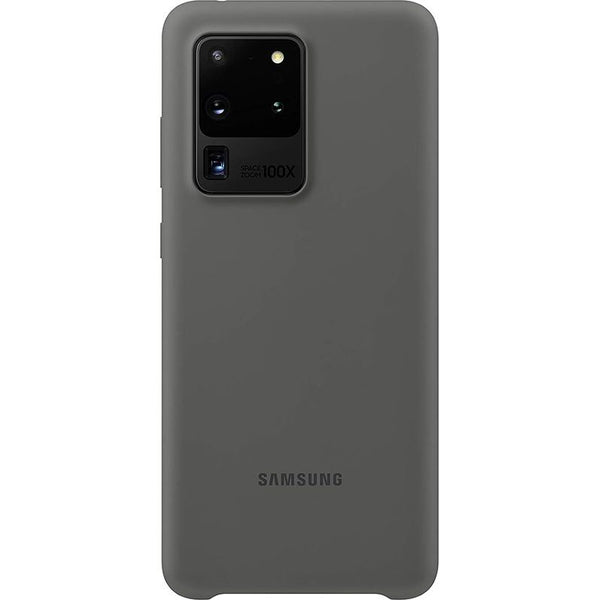 Schutzhülle Samsung Silicone Cover für Galaxy S20 Ultra, Grau