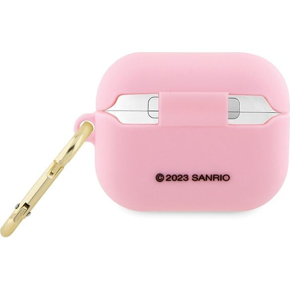 Schutzhülle für Apple AirPods Pro Hello Kitty Silicone 3D Kitty Head, Rosa