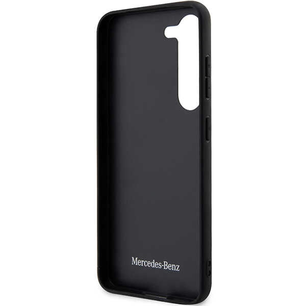 Schutzhülle Mercedes hardcase Leather Urban für Galaxy S23 FE, Schwarz