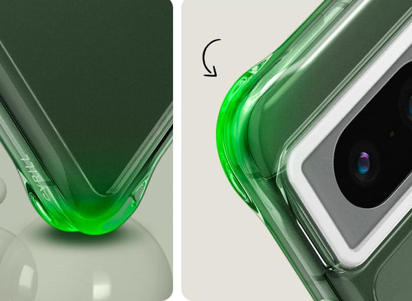 Schutzhülle für Pixel 8, Spigen Cyrill Ultra Sheer, Grün-Weiß