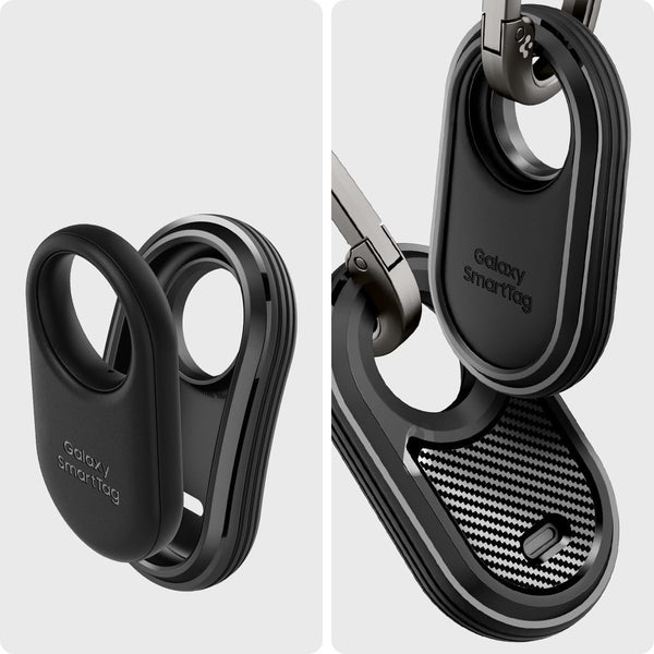 Schutzhülle Spigen Rugged Armor für Case Galaxy SmartTag2, Schwarz