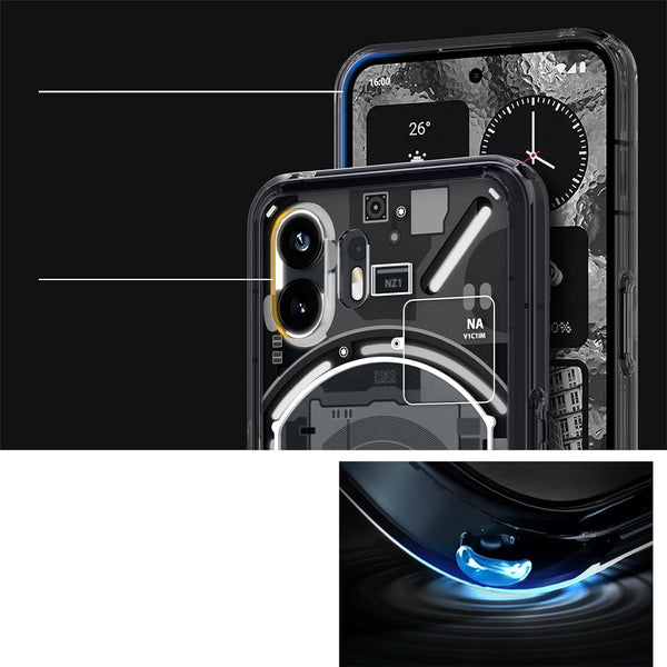 Schutzhülle Spigen Ultra Hybrid für Nothing Phone 2, Rauchfarben-Grau (Zero One)