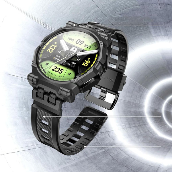 Schutzhülle mit Armband + 2x Glas Supcase i-Blason Armorbox für Galaxy Watch 6 / 5 / 4 (44mm), Schwarz