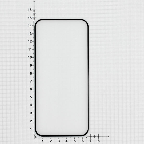 Hartglass für Google Pixel 8A, Fixed Full Cover 2.5D Tempered Glass, mit Schwarzen Rahmen