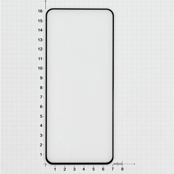 Hartglass für Tecno Spark 20 Pro, Fixed Full Cover 2.5D Tempered Glass, mit Schwarzen Rahmen