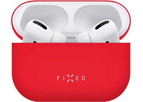 Schutzhülle Fixed Silky für Apple AirPods Pro 2, Rot