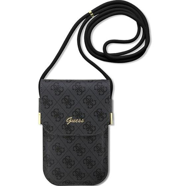 Universaltasche / Schuber Guess 4G Metal Script Logo, 19 x 12,5 x 2 cm, Schwarz