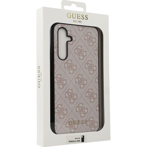 Schutzhülle Guess 4G Metal Gold Logo für Galaxy A54 5G, Rosa