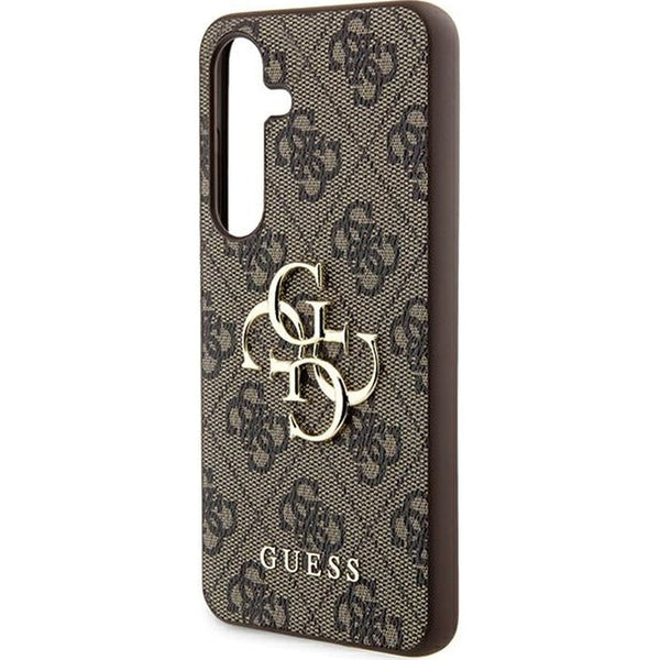 Schutzhülle für Galaxy A35, Guess HardCase 4G Big Metal Logo, Braun