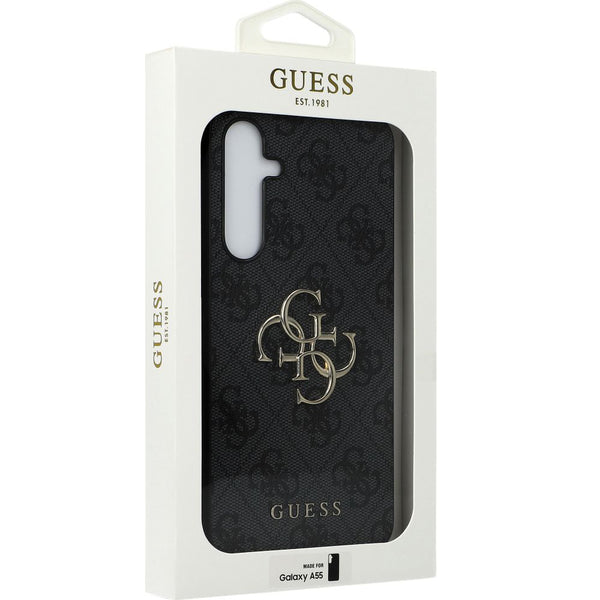 Schutzhülle für Galaxy A55, Guess HardCase 4G Big Metal Logo, Schwarz