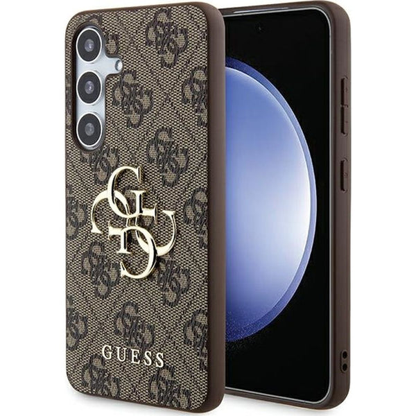 Schutzhülle für Galaxy A55, Guess HardCase 4G Big Metal Logo, Braun