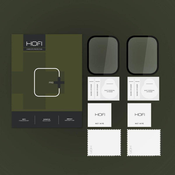 Hybrid Glas Hofi Hybrid Pro+ für Xiaomi Amazfit Bip 5, Schwarzer Rahmen