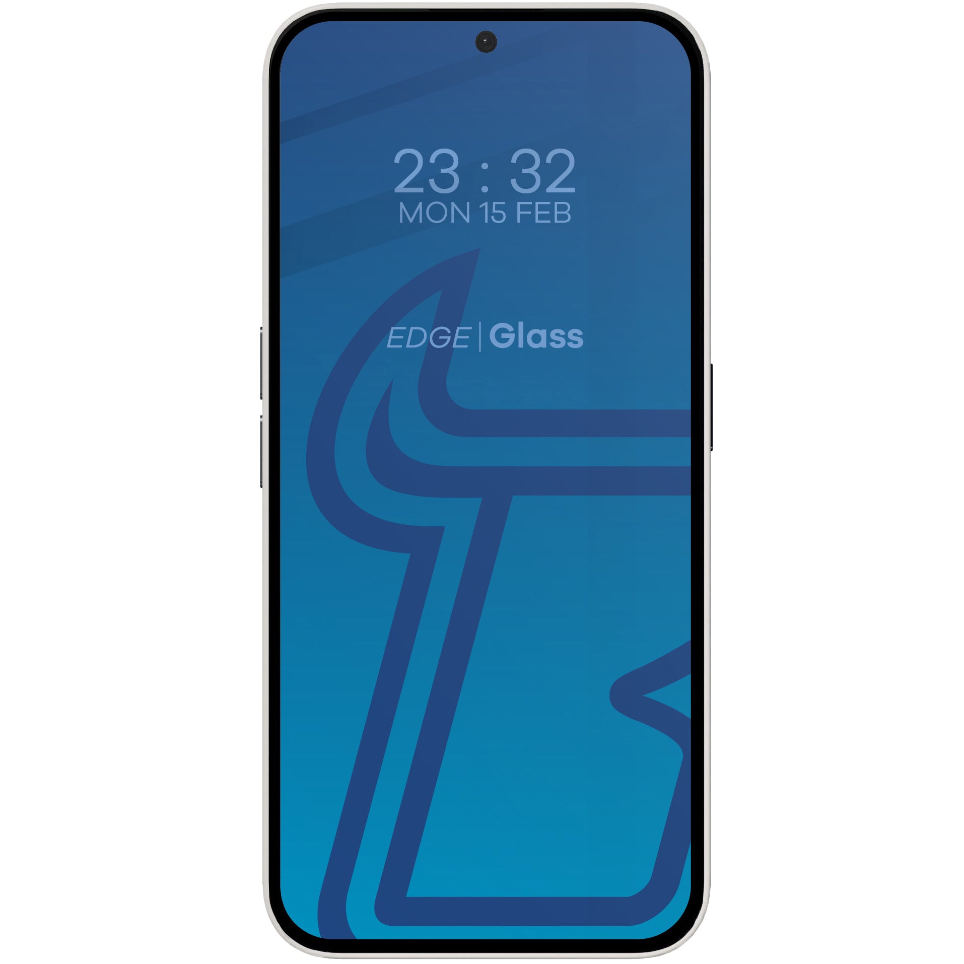 Gehärtetes Glas für Nothing Phone (2a), Bizon Glass Edge 2, Schwarz