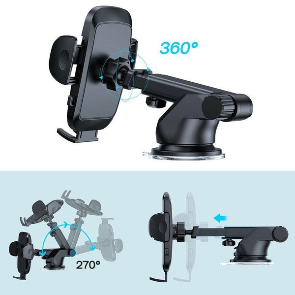 Mechanische Handy-Halterung für Cockpit/Windschutzscheibe, Joyroom JR-ZS259, Schwarz