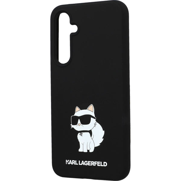 Schutzhülle für Galaxy A35, Karl Lagerfeld Silicone Choupette Metal Pin, Schwarz