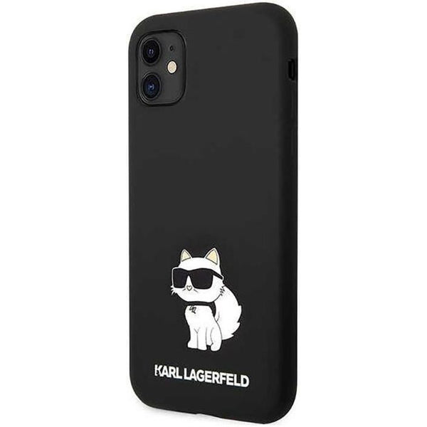 Schutzhülle Karl Lagerfeld Silicone Choupette für iPhone 11 / Xr Schwarz