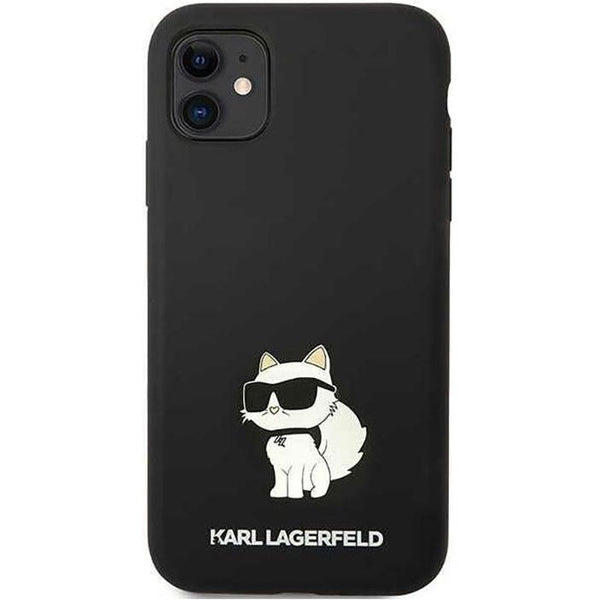 Schutzhülle Karl Lagerfeld Silicone Choupette für iPhone 11 / Xr Schwarz