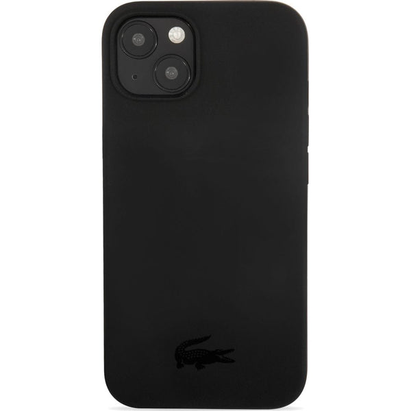 Schutzhülle für iPhone 13 Mini, Lacoste Hardcase Silicone, Schwarz