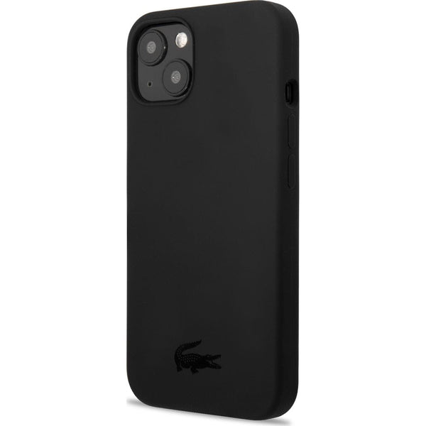 Schutzhülle für iPhone 13 Mini, Lacoste Hardcase Silicone, Schwarz