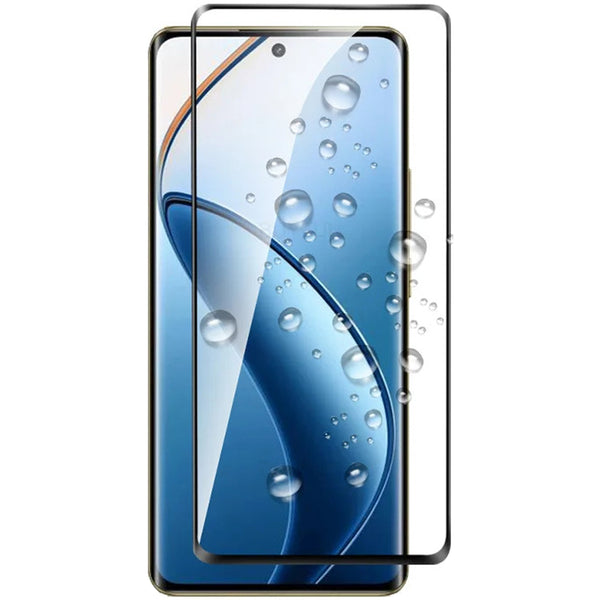 Gehärtetes Glas für Realme 12 Pro / 12 Pro +, Mocolo 3D AB Full Glue, Schwarzer Rahmen