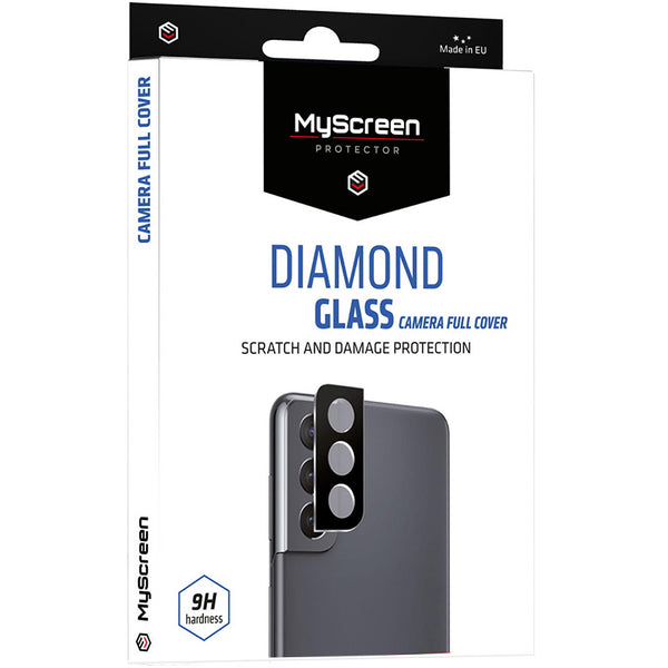 Glas für die Kamera MyScreen Diamond Glass Camera Full Cover für Samsung Galaxy S22 Ultra, Schwarz