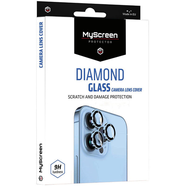 Gehärtetes Glas für die Kamera MyScreen Diamond Glass Camera Lens Cover für Apple iPhone 12 Pro, Schwarz