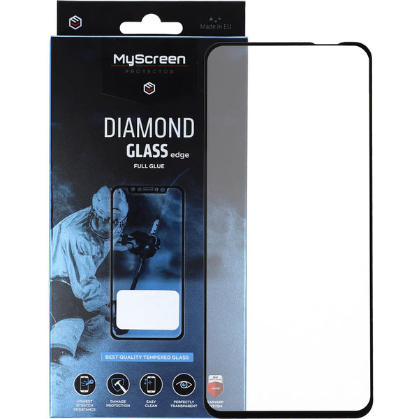 Glas für Realme C67 4G/ 5G/ V50s, MyScreen Diamond Glass Edge FG, Schwarzer Rahmen