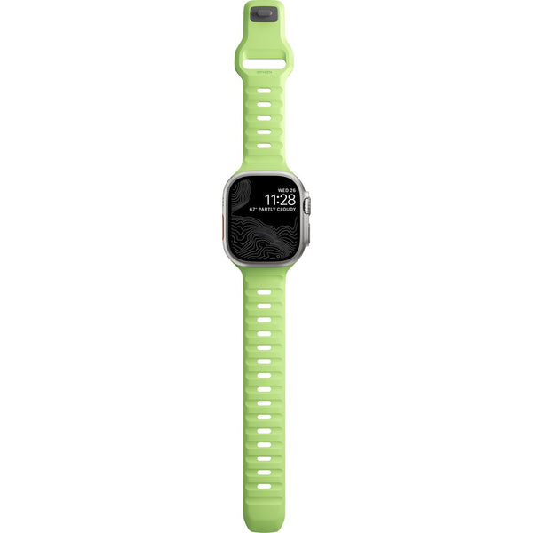 Armband für Apple Watch 49/45/44/42mm, Nomad Sport Strap, fluoreszierendes Grün