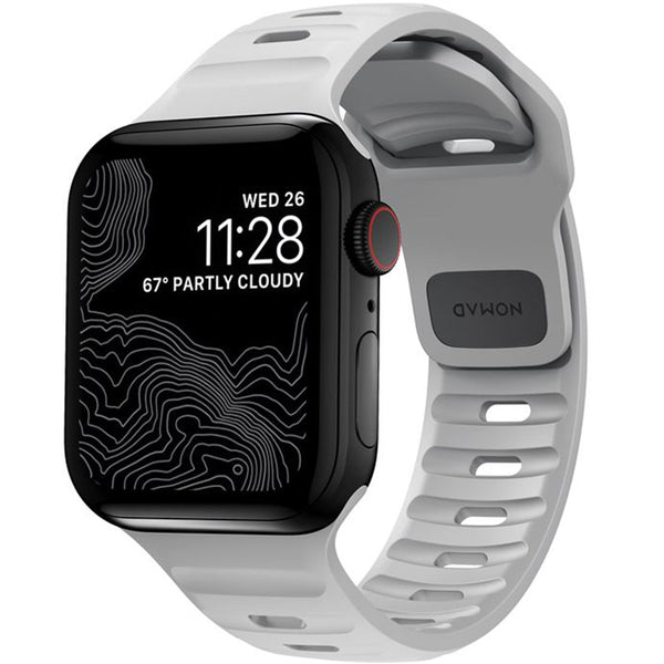 Armband Nomad Sport Strap für Apple Watch 49/45/44/42mm, Grau