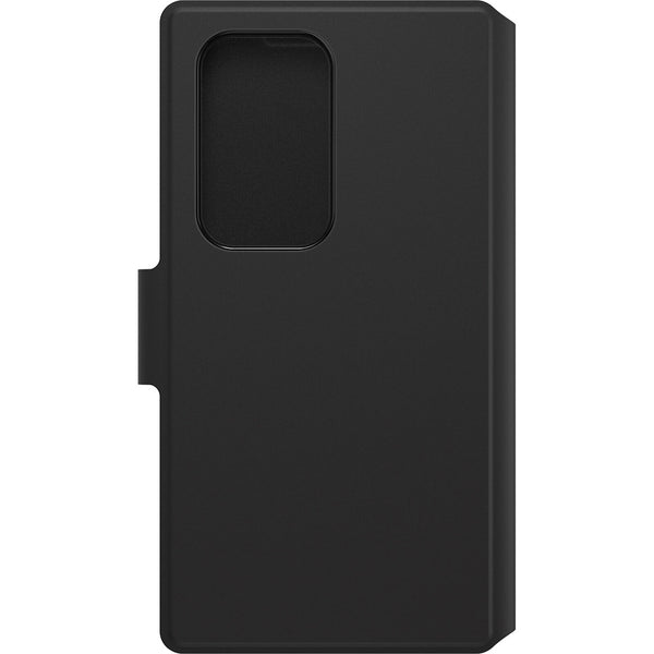 Schutzhülle mit Klappe für Galaxy S23 Ultra, OtterBox Strada Via, Schwarz