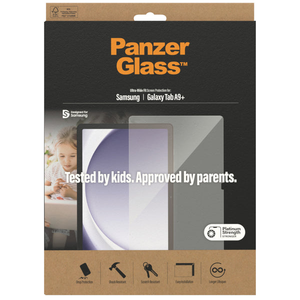 Gehärtetes Glas für Galaxy Tab A9 Plus, PanzerGlass Ultra-Wide Fit