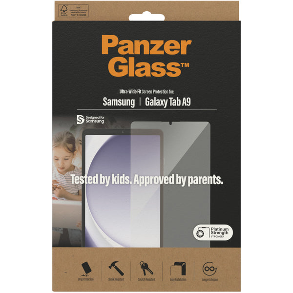 Gehärtetes Glas für Galaxy Tab A9, PanzerGlass Ultra-Wide Fit