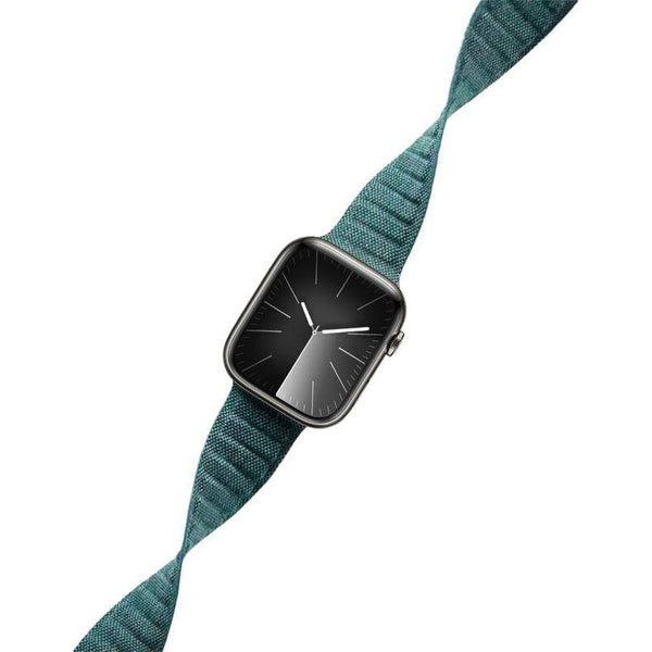 Armband Crong Melange für Apple Watch 42/44/45/49, Türkisfarben