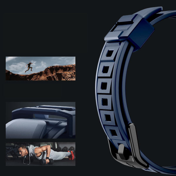 Schutzhülle mit Armband für Apple Watch Ultra 2/1 49 mm, Spigen Rugged Armor Pro, Dunkelblau