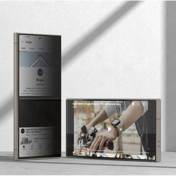 Bildschirmschutzglas mit Applikator für Galaxy S24 Ultra, Ringke Easy Slide, 2 Stück