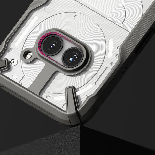 Schutzhülle für Nothing Phone 2a, Ringke Fusion X, Transparent-Grau