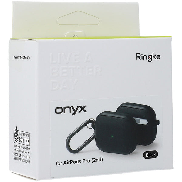 Schutzhülle Rearth Ringke Onyx für Apple AirPods Pro 1/2, Schwarz