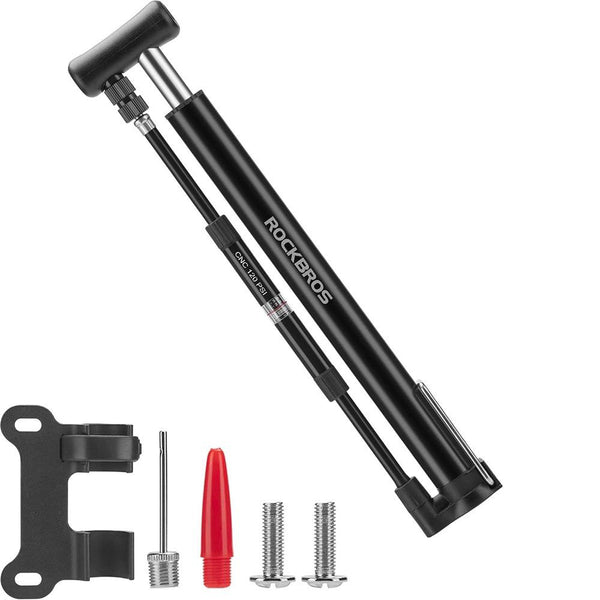 Fahrradpumpe, Standpumpe, Rockbros Mini Bike Pump, Schwarz