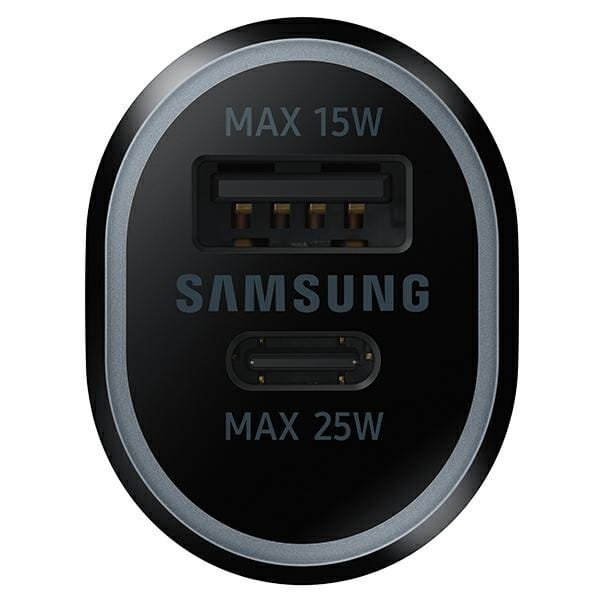 Autoladegerät Samsung EP-L4020, USB-A 15W,AFC, QC / USB-C 25W PD, Schwarz