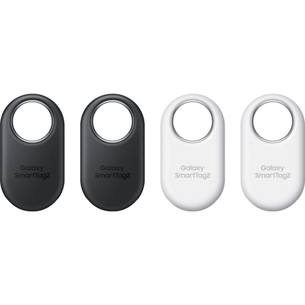 Samsung Galaxy SmartTag2 Bluetooth-Ortungsgerät / Tracker 4-Pack, Weiß und Schwarz