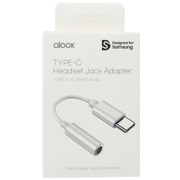 Adapter Alook dla Samsung USB-C na Jack 3,5mm, biały